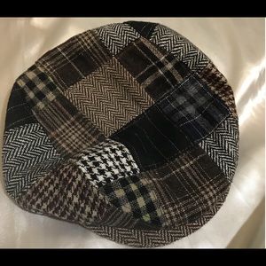 Toddler black brown color bock cabbie